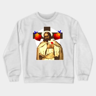 Holy heart of the cross of Jesus Christ Crewneck Sweatshirt